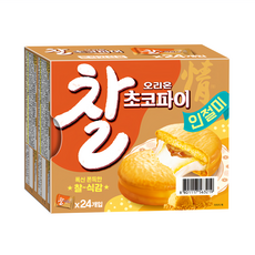 ORION 好麗友 黃豆粉年糕夾心巧克力派, 672g, 24入, 1盒