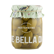 FRATEPIETRO 切里尼奧拉綠橄欖 低鹽鹽水保留新鮮口感, 550g, 1罐