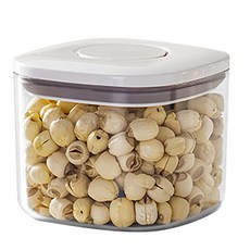 寵物密封儲糧桶, 透明, 0.5L, 1個