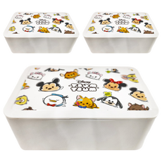 收納王妃 TSUM 塑膠收納盒 188 x 122 x 75mm, 白色, 3個