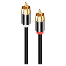 POLYWELL 寶利威爾 RCA數位音源銅軸線 2m, PW15-W52-B031, 1個