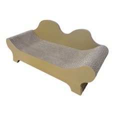 CO.CO.CAT 酷酷貓 台灣製貴貓椅 瓦楞紙材質, 67 x 26 x 31cm, 1個, 牛皮色