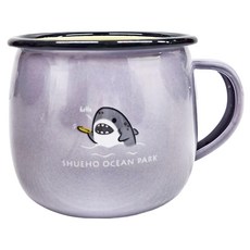 SHUEHO 樹可 海洋公園琺瑯杯 400ml, 藍色, 1個