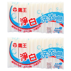 KINGEAGLE 鷹王 淨白洗衣皂, 植物性洗衣劑，去汙力強，不傷玉手, 180g, 10個