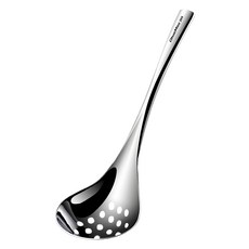 CheeMee 企美 瑞典廚房 304不鏽鋼一體成型加厚長柄湯勺/火鍋勺/漏勺, 1支