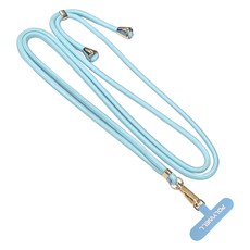 POLYWELL 寶利威爾 手機掛繩吊繩夾片組 PW15-T96-A358, 藍色, 1條