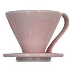 CAFEC 有田燒 陶瓷錐形花瓣濾杯 粉紅 1-2杯份, 粉紅色 1~2杯份, 1組