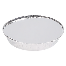 百貨King 加蓋圓形鋁箔料理盒 Set 5個 鋁箔材質, 18.2 x 18.2 x 4.3cm, 18.2cm, 3組