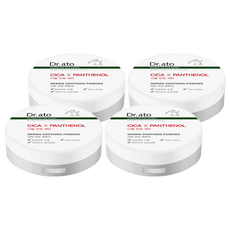 Dr.ato 痱子粉 20g, CICA X Panthenol, Derma Soothing Powder, 無滑石粉, 4個