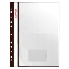 DaTaBanK 三田文具 11孔輕便軟質資料簿 附名片袋 31*24cm, 10頁, 6本