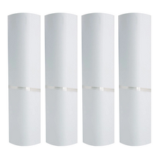 PE快遞袋 白色 (35x25cm) - 防水耐用、寄件便利包裝袋, 4捲, 35 x 25cm