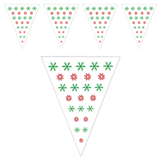 葉子小舖 聖誕三角拉旗 3m C 001簡約圖案 5個, C 三角拉旗 001簡約圖案