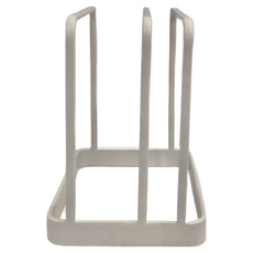 SHIMOYAMA 鐵藝砧板收納架 砧板位加寬 CO 郵購盒 9 x 12 x12.2cm, 亞光白, 1個