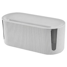 小麥購物 莫蘭迪電線收納盒 Y343 372g, 1個, 白色