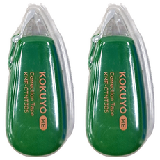 KOKUYO 國譽 ME 象牙白修正帶B罫 5.5mm x 6m, 蔥綠色, 2個