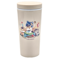 SL 三榮塑膠 柴語錄 隔熱手拿杯 含杯蓋 17 x 7.7cm 145g, 380ml, 1個