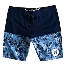 Hurley成人男沙灘褲, 30碼, 藏藍樹葉