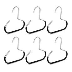 STAR CANDY 帽子收納架6件組, 質感黑