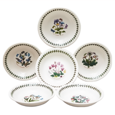 PORTMEIRION 波特玫琳恩 Exotic Botanic Garden 復古植物餐盤 新款餐碗, 17.7 x 3.5cm, 款式隨機, 1個