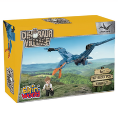 LiNooS 侏儸紀系列 邦寶積木 台灣奇美塑膠原料製造 安全無毒 與市面上販售之積木規格相容, 翼龍, 1盒