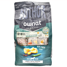 ownat 歐娜特 全齡犬天然鮮肉糧 消化免疫配方, 3kg, 1袋, 新鮮放牧雞肉