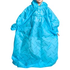 久大洋傘 eva微笑雨天兒童雨衣 輕便防水 可愛造型 讓孩子雨天也能開心出遊, 藍色, S, 1入