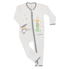 抱抱羊 雙拉長袖連身衣 小王子聯名款, 18~24個月, 露營 白色, 1件, 18-24M