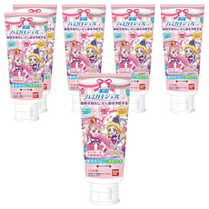 BANDAI 兒童牙膏 寵物光之美少女 草莓味，藥用成分，含木糖醇，無著色劑，無發泡劑, 50g, 6個