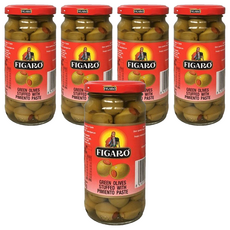 FIGARO 裴加羅 加羅紅心橄欖 水 紅甜椒配司, 240g, 5罐