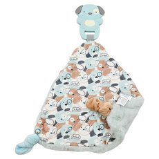 Mary Meyer 蜜兒 固齒安撫巾 QQ狗 柔軟玩具 適用年齡0歲以上, 1條