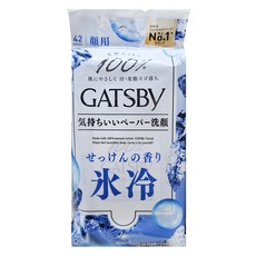 GATSBy 潔面濕紙巾 超值包 沁涼皂香, 1包