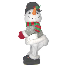 單邊抖臀 禮帽雪人, 白色, 1個