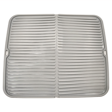 SiliPot 矽膠瀝水盤，灰色，尺寸35x30x0.6公分, 1個, 1