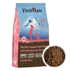FirstMate 第一饗宴 無穀低敏 全貓配方飼料, 1袋, 1.8kg, 海魚藍莓