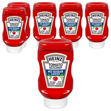 Heinz 亨氏 無加糖蕃茄醬 美國原裝進口, 369g, 6瓶