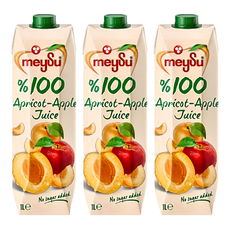 meySu 美愫 100%杏桃蘋果汁 1L*3瓶