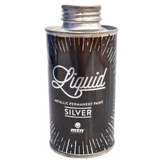 mtn LIQUID 壓克力金屬色顏料 200ml, 銀色, 1瓶