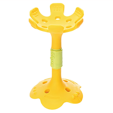 Ange 嘴唇訓練固齒器 可愛小花ST 柔軟TPR材質 多重紋理, 黃色, 1個