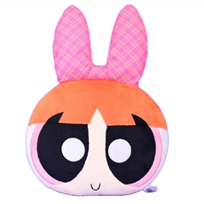 KHTOY 飛天小女警學院型頭型玩偶12吋(花花)，柔軟舒適，正版授權，激發想像力, 1入