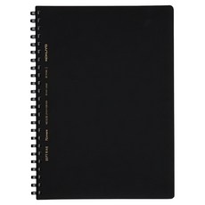 KOKUYO 國譽 SOFT軟線圈筆記本 中橫罫 A5 70頁, 黑色, 1本