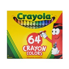 Crayola 繪兒樂 彩色蠟筆, 64色, 1盒