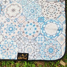 Wild Peak 野峰 大野餐墊 專利三層加厚填充 防潑水 瑜珈墊 遊戲墊 沙灘墊, 沁新, 200 x 140cm