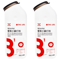 THE LOEL 優質小蘇打粉，適用於水果、蔬菜等清洗，韓國製造, 500g, 2瓶