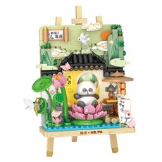 LoZ 微型積木立體圖好運蓮蓮 7204 綠色 1盒