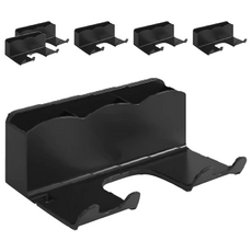 小麥購物 吹風機置物架 雙掛款 C136 89g, 黑色, 6個