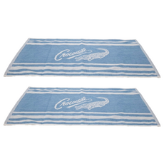 Crocodile 鱷魚 經典條紋提花毛巾 2條入, 33*76CM, 100%棉, 台灣製, 灰色, 1組