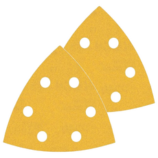 BOSCH 博世 台灣公司貨 超耐久金色三角形自黏砂紙 G120 5片, 2盒