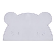 Maket Gamseong 小熊矽膠餐墊 灰色 46x28, 1個
