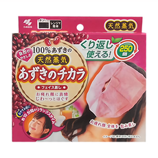 KOBAYASHI 小林製藥 溫感貼 臉罩，100%天然蒸氣紅豆，可重複使用250次, 1個