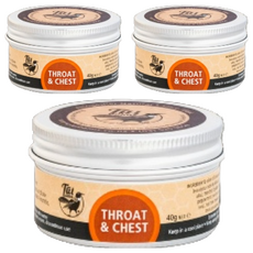 Tui Balms 舒緩呼吸精油蜂蠟膏, 橄欖油 維生素E 茶樹冬青精油, 40g, 3罐